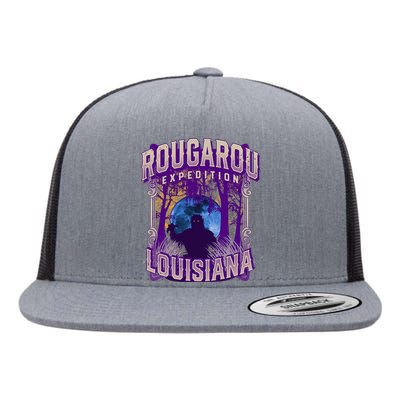 Rougarou Expedition Louisiana Swamp Monster Werewolf Legend Flat Bill Trucker Hat