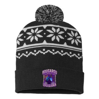 Rougarou Expedition Louisiana Swamp Monster Werewolf Legend USA-Made Snowflake Beanie