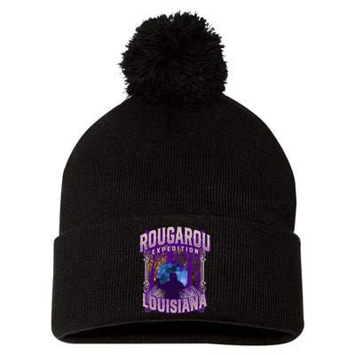 Rougarou Expedition Louisiana Swamp Monster Werewolf Legend Pom Pom 12in Knit Beanie