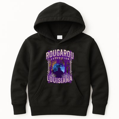 Rougarou Expedition Louisiana Swamp Monster Werewolf Legend Kids Hoodie
