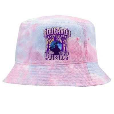 Rougarou Expedition Louisiana Swamp Monster Werewolf Legend Tie-Dyed Bucket Hat