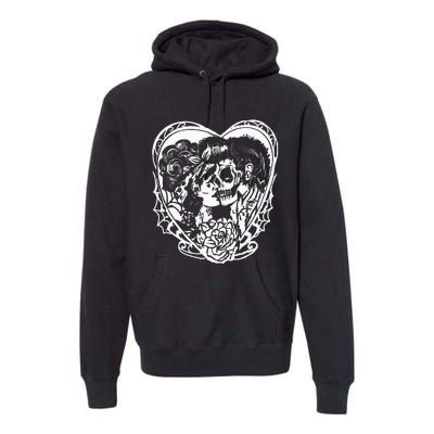 Rockabilly Eternal Love Psychobilly Greaser Style Premium Hoodie