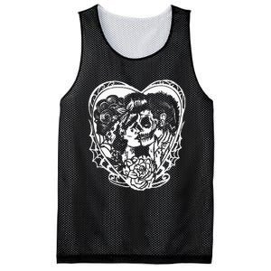 Rockabilly Eternal Love Psychobilly Greaser Style Mesh Reversible Basketball Jersey Tank