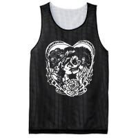 Rockabilly Eternal Love Psychobilly Greaser Style Mesh Reversible Basketball Jersey Tank