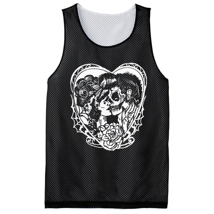 Rockabilly Eternal Love Psychobilly Greaser Style Mesh Reversible Basketball Jersey Tank