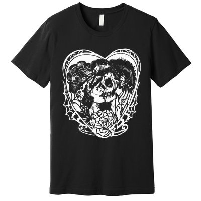 Rockabilly Eternal Love Psychobilly Greaser Style Premium T-Shirt