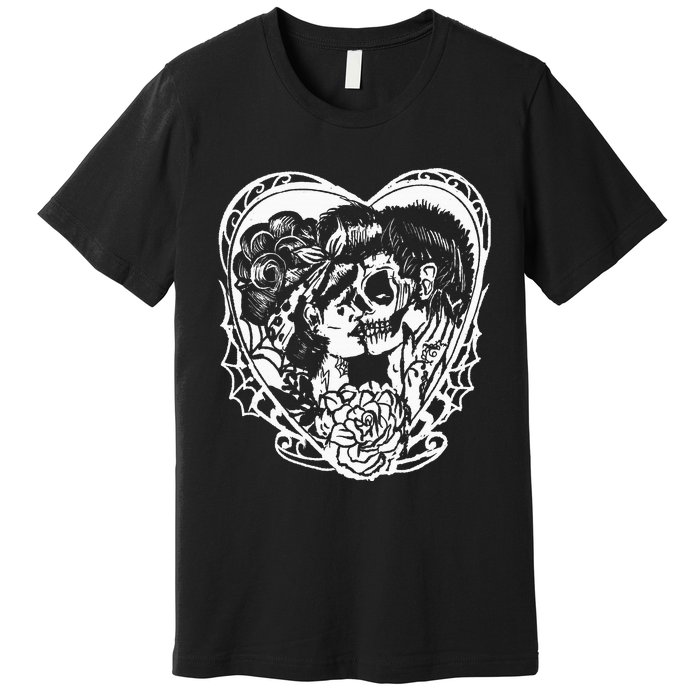 Rockabilly Eternal Love Psychobilly Greaser Style Premium T-Shirt