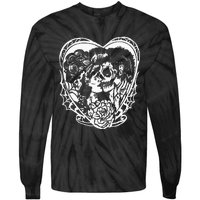 Rockabilly Eternal Love Psychobilly Greaser Style Tie-Dye Long Sleeve Shirt