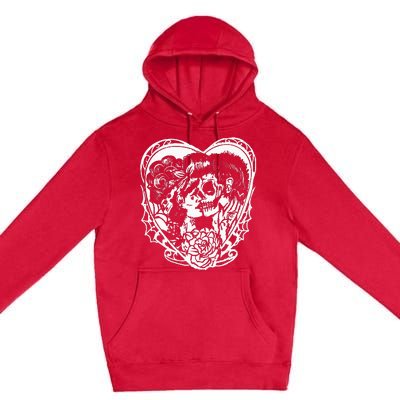 Rockabilly Eternal Love Psychobilly Greaser Style Premium Pullover Hoodie