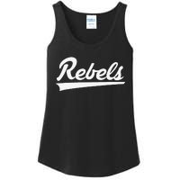 Robert E Lee Rebels Vintage Swoosh Ladies Essential Tank