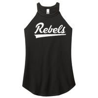 Robert E Lee Rebels Vintage Swoosh Women's Perfect Tri Rocker Tank