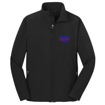 Robert E Lee Rebels Over Heart Core Soft Shell Jacket