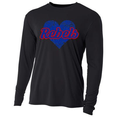 Robert E Lee Rebels Over Heart Cooling Performance Long Sleeve Crew