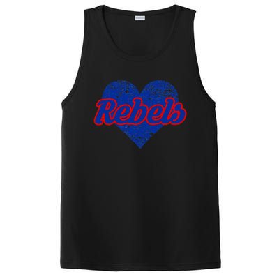 Robert E Lee Rebels Over Heart PosiCharge Competitor Tank