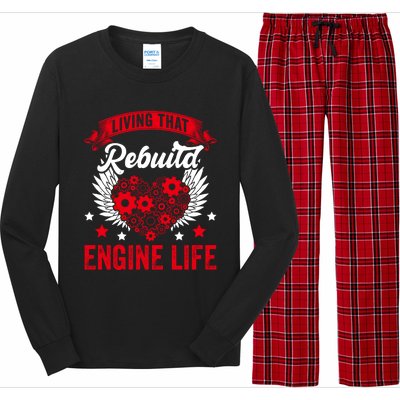 Rebuild Engine Life Cute Gift Survivor Open Heart Surgery Meaningful Gift Long Sleeve Pajama Set