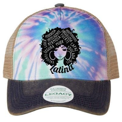 Reina Empowered Latina Poder Latina Pride Hispanic Heritage Legacy Tie Dye Trucker Hat