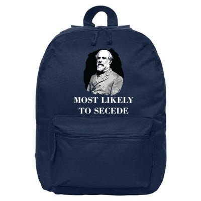 Robert E Lee Most Likely To Secede Civil War 16 in Basic Backpack