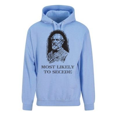 Robert E Lee Most Likely To Secede Funny Civil War Unisex Surf Hoodie