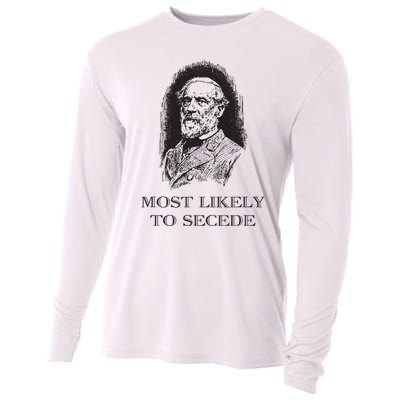 Robert E Lee Most Likely To Secede Funny Civil War Cooling Performance Long Sleeve Crew