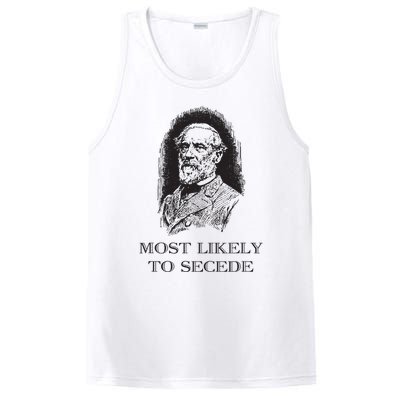 Robert E Lee Most Likely To Secede Funny Civil War PosiCharge Competitor Tank