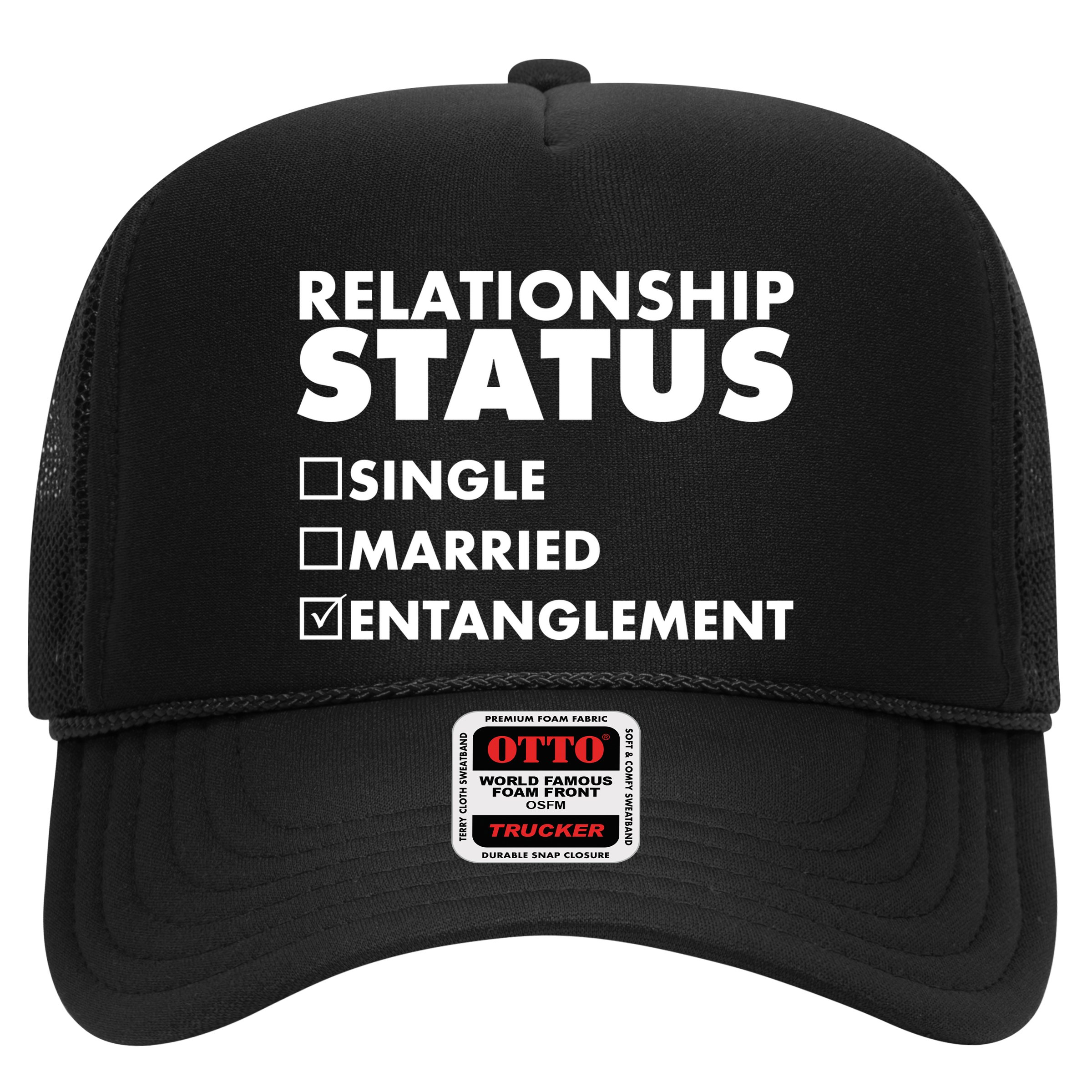 Relationship Status Entanglement Trucker Hat