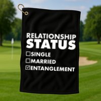 Relationship Status Entanglement Golf Towel