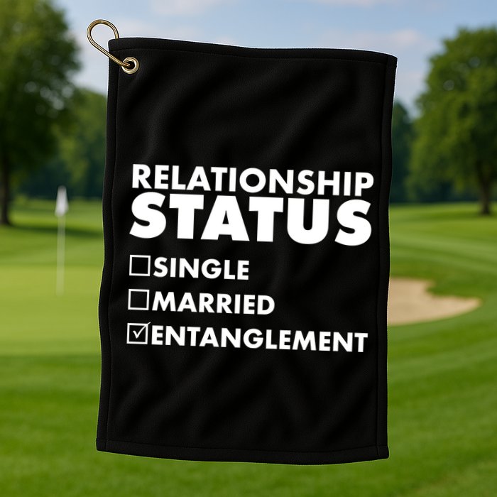 Relationship Status Entanglement Golf Towel
