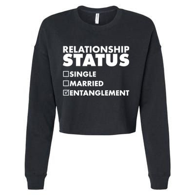 Relationship Status Entanglement Cropped Pullover Crew