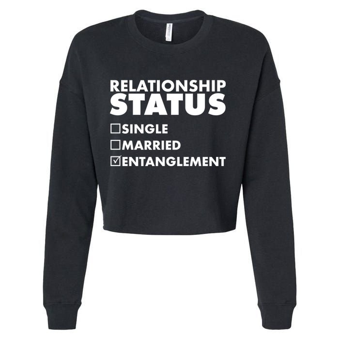 Relationship Status Entanglement Cropped Pullover Crew