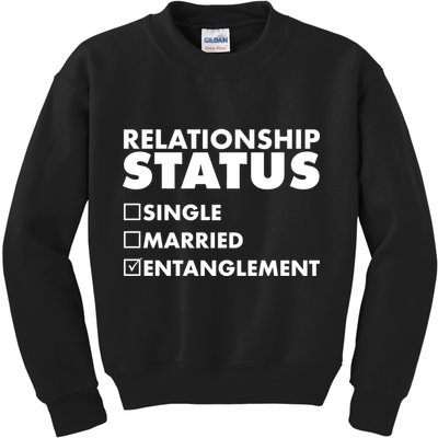 Relationship Status Entanglement Kids Sweatshirt