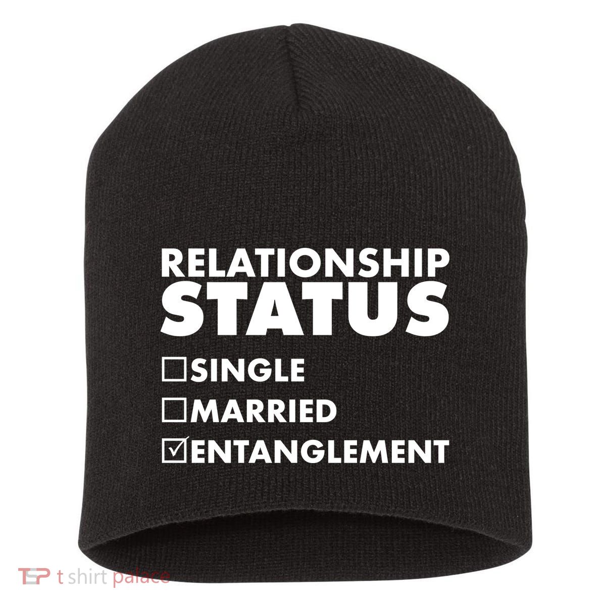 Relationship Status Entanglement Short Acrylic Beanie