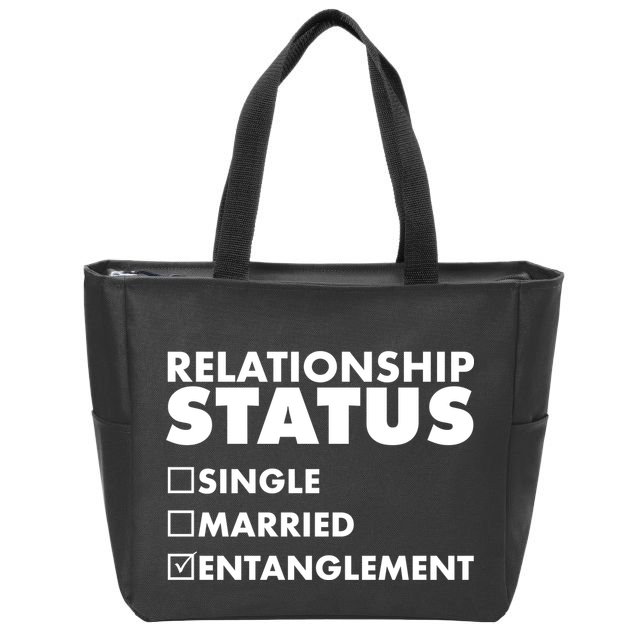 Relationship Status Entanglement Zip Tote Bag
