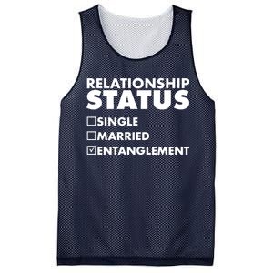 Relationship Status Entanglement Mesh Reversible Basketball Jersey Tank