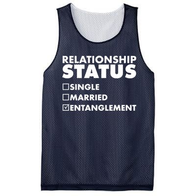 Relationship Status Entanglement Mesh Reversible Basketball Jersey Tank