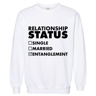 Relationship Status Entanglement Garment-Dyed Sweatshirt