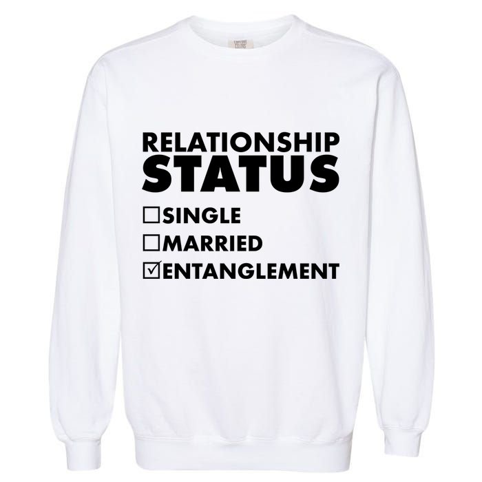 Relationship Status Entanglement Garment-Dyed Sweatshirt