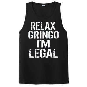 Relax Gringo I'm Legal Funny Immigration PosiCharge Competitor Tank