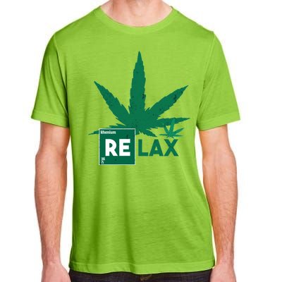 Relax Hemp Leaf Medical Marijuana Adult ChromaSoft Performance T-Shirt