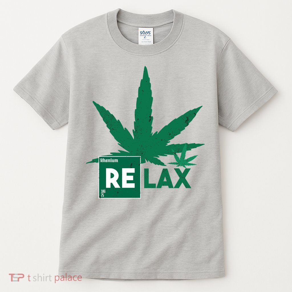 Relax Hemp Leaf Medical Marijuana Tall T-Shirt