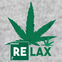 Relax Hemp Leaf Medical Marijuana Tall T-Shirt
