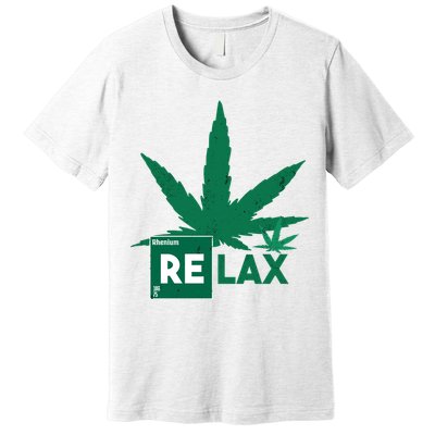 Relax Hemp Leaf Medical Marijuana Premium T-Shirt
