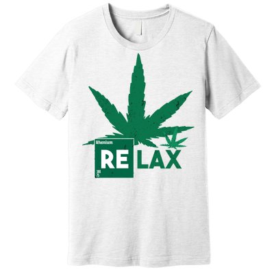 Relax Hemp Leaf Medical Marijuana Premium T-Shirt