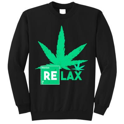 Relax Hemp Leaf Medical Marijuana Sweatshirt