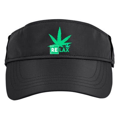 Relax Hemp Leaf Medical Marijuana Adult Drive Performance Visor