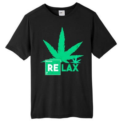 Relax Hemp Leaf Medical Marijuana Tall Fusion ChromaSoft Performance T-Shirt