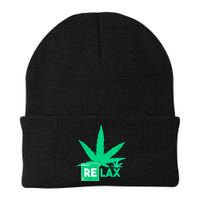 Relax Hemp Leaf Medical Marijuana Beanie