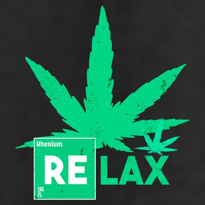 Relax Hemp Leaf Medical Marijuana Beanie