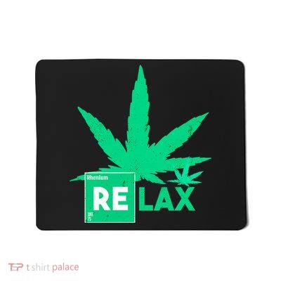 Relax Hemp Leaf Medical Marijuana Mousepad