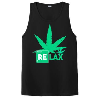 Relax Hemp Leaf Medical Marijuana PosiCharge Competitor Tank