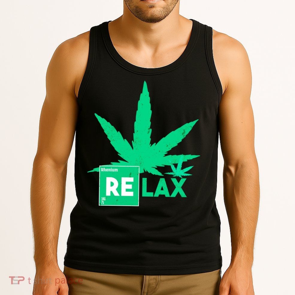 Relax Hemp Leaf Medical Marijuana Tank Top